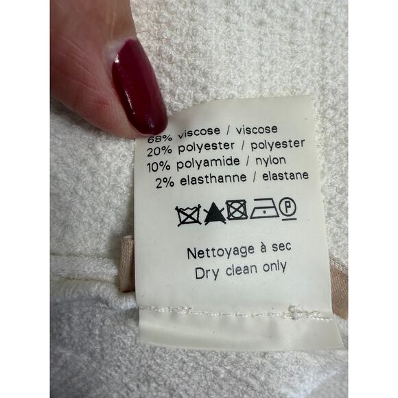 ALAIA Knitted Sleeveless Top Blouse Peplum Stretch Top White Women's 38 - 6 - Picture 11 of 11